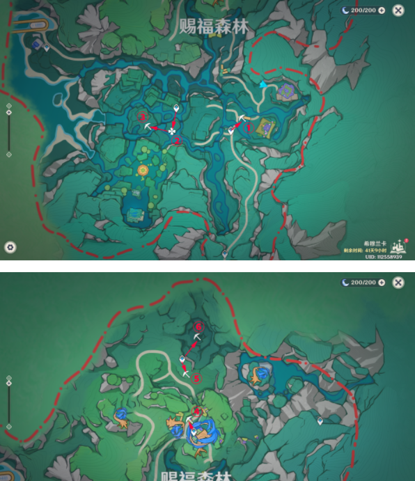 《原神》4.8版本赐福森林6个隐藏摩拉箱位置